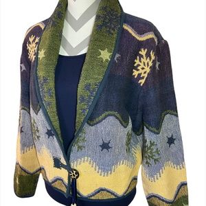Boho, Western, Southwest Style Tapestry Cotton Weaved Jacket
